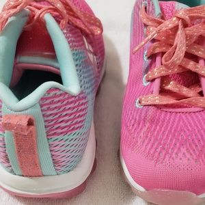 Girls Pink Sketchers Sneakers